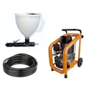 Bennu X15 Carbon Spray Gun with Air hose and Compressor Kit