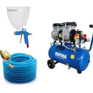 Refina Top Coat Render Hopper Gun with Compressor Kit