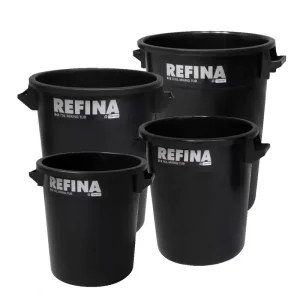 Refina X-2 Black Heavy Duty Plaster Mixing Bucket Tub