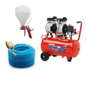 CES Top Coat Render Hopper Gun with Compressor Kit